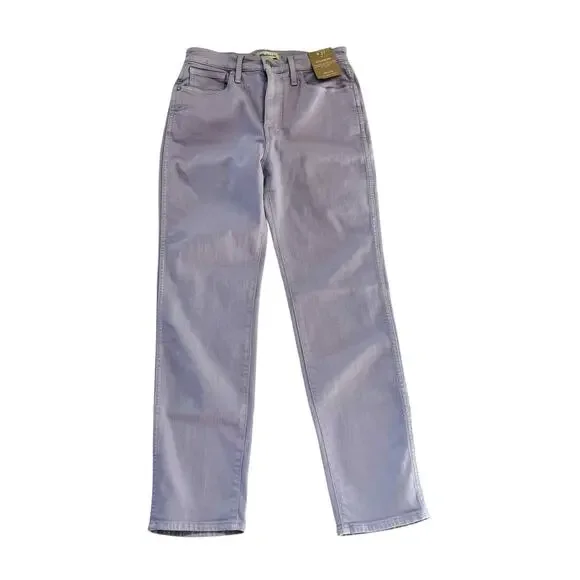 Madewell Stove Pipe High Rise Straight Leg Jeans Size 27 NWT Purple - Picture 2 of 10